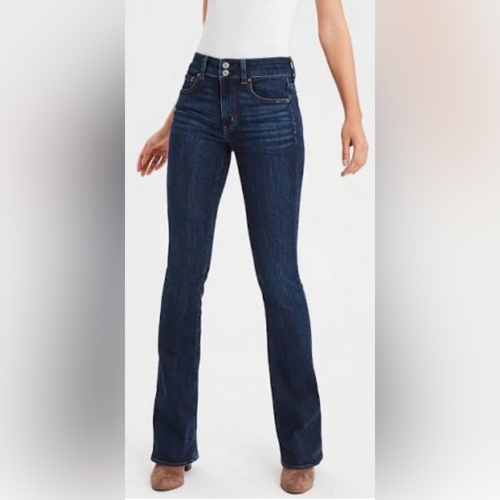 American Eagle Artist Flare Dark Wash Size 10